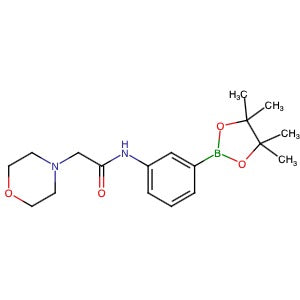 1059171-55-9 | 2-Morpholino-N-(3-(4,4,5,5-tetramethyl-1,3,2-dioxaborolan-2-yl)phenyl)acetamide - Hoffman Fine Chemicals