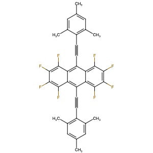 1067426-46-3 | 1,2,3,4,5,6,7,8-Octafluoro-9,10-bis[2-(2,4,6-trimethylphenyl)ethynyl]anthracene - Hoffman Fine Chemicals