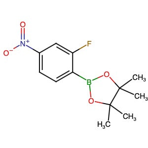 1073353-89-5 | 2-(2-Fluoro-4-nitrophenyl)-4,4,5,5-tetramethyl-1,3,2-dioxaborolane - Hoffman Fine Chemicals