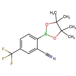 1073355-21-1 | 2-(4,4,5,5-Tetramethyl-1,3,2-dioxaborolan-2-yl)-5-(trifluoromethyl)benzonitrile - Hoffman Fine Chemicals