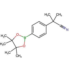 1082066-30-5 | 2-Methyl-2-(4-(4,4,5,5-tetramethyl-1,3,2-dioxaborolan-2-yl)phenyl)propanenitrile - Hoffman Fine Chemicals