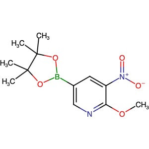 1083168-94-8 | 2-Methoxy-3-nitro-5-(4,4,5,5-tetramethyl-1,3,2-dioxaborolan-2-yl)pyridine - Hoffman Fine Chemicals