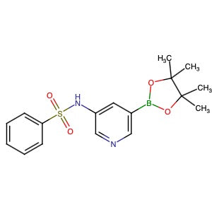 1083326-28-6 | N-[5-(4,4,5,5-Tetramethyl-1,3,2-dioxaborolan-2-yl)-3-pyridinyl]benzenesulfonamide - Hoffman Fine Chemicals