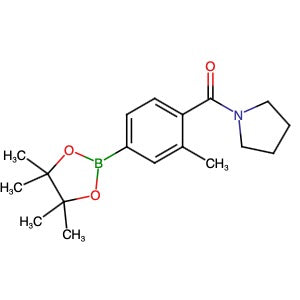 1092563-41-1 | [2-Methyl-4-(4,4,5,5-tetramethyl-[1,3,2]dioxaborolan-2-yl)-phenyl]-pyrrolidin-1-yl-methanone - Hoffman Fine Chemicals