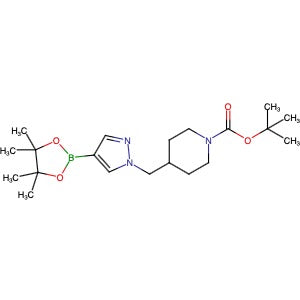 1092563-72-8 | t-Butyl 4-((4-(4,4,5,5-tetramethyl-1,3,2-dioxaborolan-2-yl)-1H-pyrazol-1-yl)methyl)piperidine-1-carboxylate - Hoffman Fine Chemicals