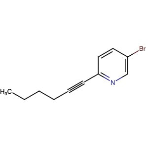 111770-81-1 | 5-Bromo-2-(1-hexyn-1-yl)pyridine - Hoffman Fine Chemicals