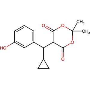 1142223-02-6 | 5-[Cyclopropyl(3-hydroxyphenyl)methyl]-2,2-dimethyl-1,3-dioxane-4,6-dione - Hoffman Fine Chemicals