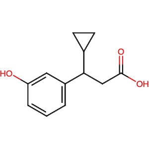 1142224-60-9 | 3-Cyclopropyl-3-(3-hydroxyphenyl)propanoic acid - Hoffman Fine Chemicals