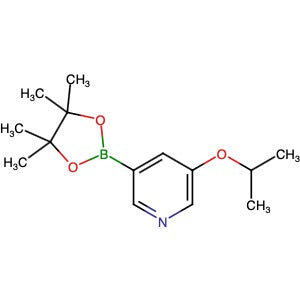 1171892-42-4 | 3-Propan-2-yloxy-5-(4,4,5,5-tetramethyl-1,3,2-dioxaborolan-2-yl)pyridine - Hoffman Fine Chemicals