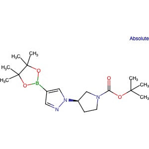 1175273-52-5 | (R)-tert-Butyl 3-(4-(4,4,5,5-tetramethyl-1,3,2-dioxaborolan-2-yl)-1H-pyrazol-1-yl)pyrrolidine-1-carboxylate - Hoffman Fine Chemicals