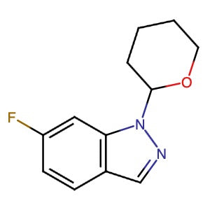 1178903-34-8 | 6-Fluoro-1-(tetrahydro-2H-pyran-2-yl)-1H-indazole - Hoffman Fine Chemicals