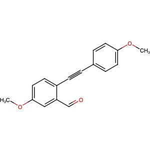 1185881-82-6 | 5-Methoxy-2-((4-methoxyphenyl)ethynyl)benzaldehyde - Hoffman Fine Chemicals