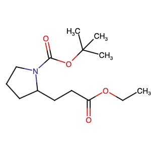 1190441-64-5 | tert-Butyl 2-(3-ethoxy-3-oxopropan-1yl)pyrrolidine-1-carboxylate - Hoffman Fine Chemicals