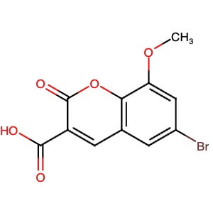 119686-34-9 | 6-Bromo-8-methoxy-2-oxo-2H-chromene-3-carboxylic acid - Hoffman Fine Chemicals