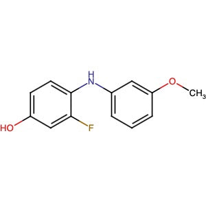1198117-82-6 | 4-[(3-Methoxyphenyl)amino]-3-fluorophenol - Hoffman Fine Chemicals