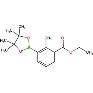 1198615-87-0 | Ethyl 2-methyl-3-(4,4,5,5-tetramethyl-1,3,2-dioxaborolan-2-yl)benzoate - Hoffman Fine Chemicals