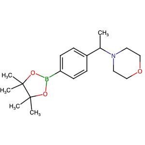 1206594-12-8 | 4-[1-[4-(4,4,5,5-Tetramethyl-1,3,2-dioxaborolan-2-yl)phenyl]ethyl]morpholine - Hoffman Fine Chemicals