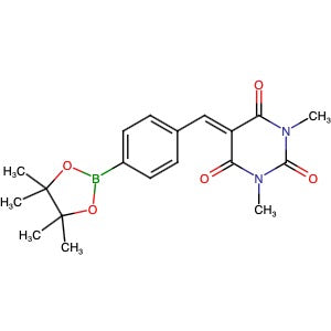 1218790-48-7 | 1,3-Dimethyl-5-[4-(4,4,5,5-tetramethyl-[1,3,2]dioxaborolan-2-yl)-benzylidene]-pyrimidine-2,4,6-trione - Hoffman Fine Chemicals