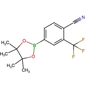 1220219-16-8 | 4-(4,4,5,5-Tetramethyl-1,3,2-dioxaborolan-2-yl)-2-(trifluoromethyl)benzonitrile - Hoffman Fine Chemicals