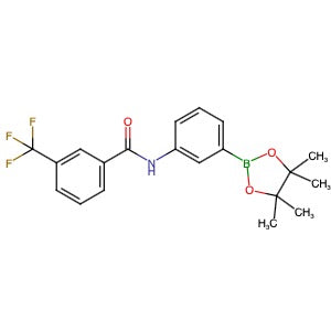 1225069-85-1 | 3-[3-(Trifluoromethyl)benzoylamino]benzene boronic acid pinacol ester - Hoffman Fine Chemicals