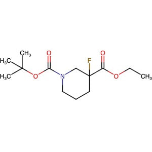 1228631-45-5 | 1-tert-Butyl 3-ethyl 3-fluoropiperidine-1,3-dicarboxylate - Hoffman Fine Chemicals