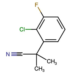 1256918-64-5 | 2-(2-chloro-3-fluorophenyl)-2-methylpropanenitrile - Hoffman Fine Chemicals
