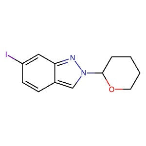 1266386-38-2 | 6-Iodo-2-(tetrahydro-2H-pyran-2-yl)-2H-indazole - Hoffman Fine Chemicals