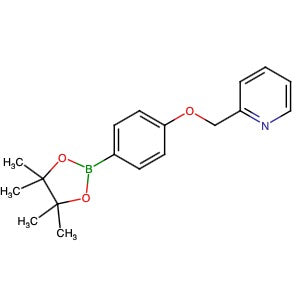 1276129-55-5 | 2-((4-(4,4,5,5-Tetramethyl-1,3,2-dioxaborolan-2-yl)phenoxy)methyl)pyridine - Hoffman Fine Chemicals