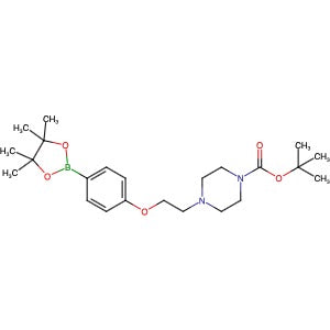 1310404-00-2 | tert-Butyl 4-(2-[4-(4,4,5,5-tetramethyl[1,3,2]dioxaborolan-2-yl)phenoxy]ethyl)piperazine-1-carboxylate - Hoffman Fine Chemicals