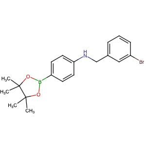 1312789-54-0 | 3-Bromo-N-[4-(4,4,5,5-tetramethyl-1,3,2-dioxaborolan-2-yl)phenyl]benzenemethanamine - Hoffman Fine Chemicals