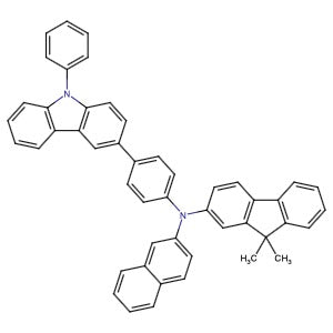 1329994-91-3 | 9,9-Dimethyl-N-(naphthalen-2-yl)-N-(4-(9-phenyl-9H-carbazol-3-yl)phenyl)- 9H-fluoren-2-amine - Hoffman Fine Chemicals