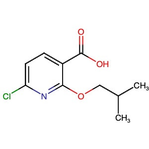 1341872-13-6 | 6-Chloro-2-(2-methylpropoxy)-3-pyridinecarboxylic acid - Hoffman Fine Chemicals