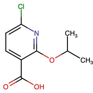 1342137-85-2 | 6-Chloro-2-(1-methylethoxy)-3-pyridinecarboxylic acid - Hoffman Fine Chemicals