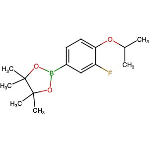 1350426-06-0 | 2-[3-Fluoro-4-(1-methylethoxy)phenyl]-4,4,5,5-tetramethyl-1,3,2-dioxaborolane - Hoffman Fine Chemicals
