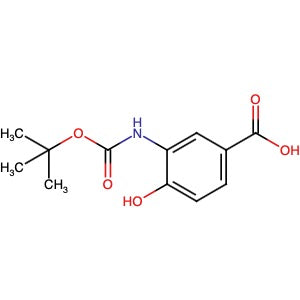 135322-01-9 | 3-[[(1,1-Dimethylethoxy)carbonyl]amino]-4-hydroxybenzoic acid - Hoffman Fine Chemicals