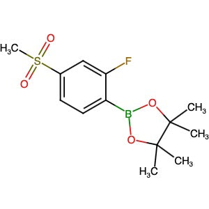 1384951-71-6 | 2-[2-Fluoro-4-(methanesulfonyl)phenyl]-4,4,5,5-tetramethyl-1,3,2-dioxaborolane - Hoffman Fine Chemicals