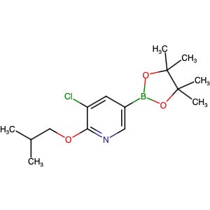 1387634-81-2 | 3-Chloro-2-isobutoxy-5-(4,4,5,5-tetramethyl-1,3,2-dioxaborolan-2-yl)pyridine - Hoffman Fine Chemicals