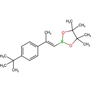 1398771-22-6 | (E)-2-(2-(4-(tert-Butyl)phenyl)prop-1-en-1-yl)-4,4,5,5-tetramethyl-1,3,2-dioxaborolane - Hoffman Fine Chemicals