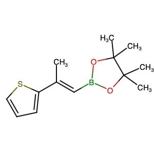 1398771-31-7 | (E)-4,4,5,5-Tetramethyl-2-(2-(thiophen-2-yl)prop-1-en-1-yl)-1,3,2-dioxaborolane - Hoffman Fine Chemicals