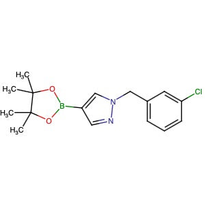 1415825-07-8 | 1-[(3-Chlorophenyl)methyl]-4-(4,4,5,5-tetramethyl-1,3,2-dioxaborolan-2-yl)-1H-pyrazole - Hoffman Fine Chemicals