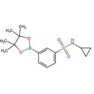 1416367-02-6 | N-Cyclopropyl-3-(4,4,5,5-tetramethyl-1,3,2-dioxaborolan-2-yl)benzenesulfonamide - Hoffman Fine Chemicals