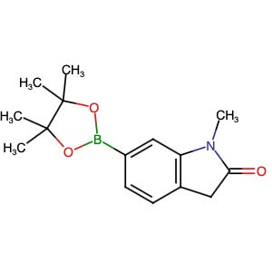 1428666-17-4 | 1-Methyl-6-(4,4,5,5-tetramethyl-1,3,2-dioxaborolan-2-yl)indolin-2-one - Hoffman Fine Chemicals