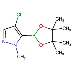 1430057-83-2 | 4-Chloro-1-methyl-5-(4,4,5,5-tetramethyl-1,3,2-dioxaborolan-2-yl)-1H-pyrazole - Hoffman Fine Chemicals