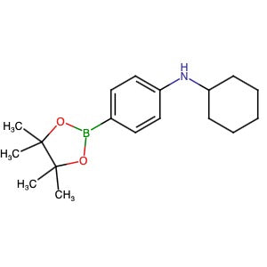 1430474-30-8 | N-Cyclohexyl-4-(4,4,5,5-tetramethyl-1,3,2-dioxaborolan-2-yl)aniline - Hoffman Fine Chemicals