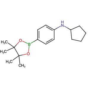 1430474-31-9 | N-Cyclopentyl-4-(4,4,5,5-tetramethyl-1,3,2-dioxaborolan-2-yl)benzenamine - Hoffman Fine Chemicals
