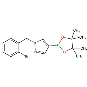 1430751-10-2 | 1-[(2-Bromophenyl)methyl]-4-(4,4,5,5-tetramethyl-1,3,2-dioxaborolan-2-yl)-1H-pyrazole - Hoffman Fine Chemicals