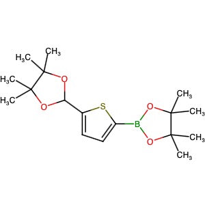 1492038-20-6 | 4,4,5,5-Tetramethyl-2-[5-(4,4,5,5-tetramethyl-1,3-dioxolan-2-yl)-2-thienyl]-1,3,2-dioxaborolane - Hoffman Fine Chemicals