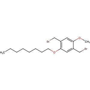 151835-56-2 | 1,4-Bis(bromomethyl)-2-methoxy-5-(octyloxy)benzene - Hoffman Fine Chemicals