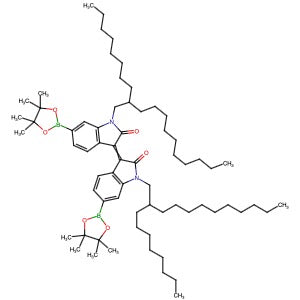 1563062-80-5 | N,N'-Bis(2-octyldodecyl)-6,6'-bis(4,4,5,5-tetramethyl-1,3,2-dioxaborolan-2-yl)isoindigo - Hoffman Fine Chemicals