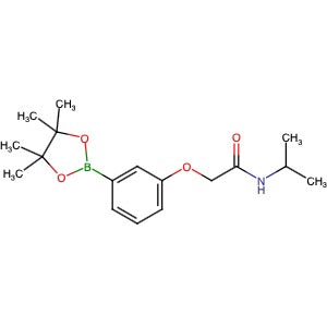 1595290-47-3 | N-Propan-2-yl-2-[3-(4,4,5,5-tetramethyl-1,3,2-dioxaborolan-2-yl)phenoxy]acetamide - Hoffman Fine Chemicals